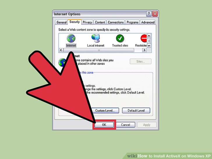 Install Activex Control Windows 8